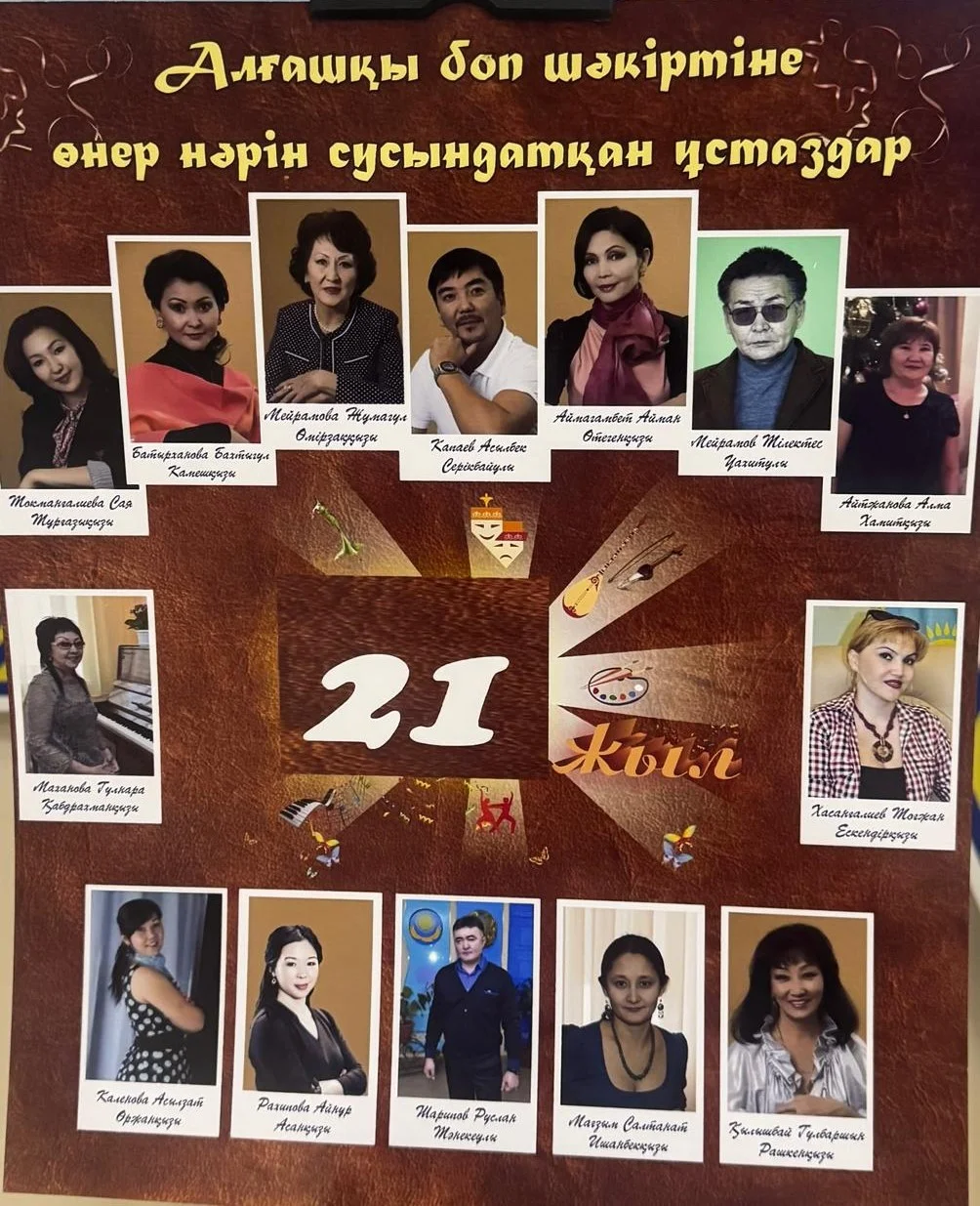 Бүгін №2 өнер мектебінің ашылғанына 21 жыл толуына орай ұйымдастырылған «Алтын ұя мектебім» атты өнер апталығының ашылу салтанаты өтті.