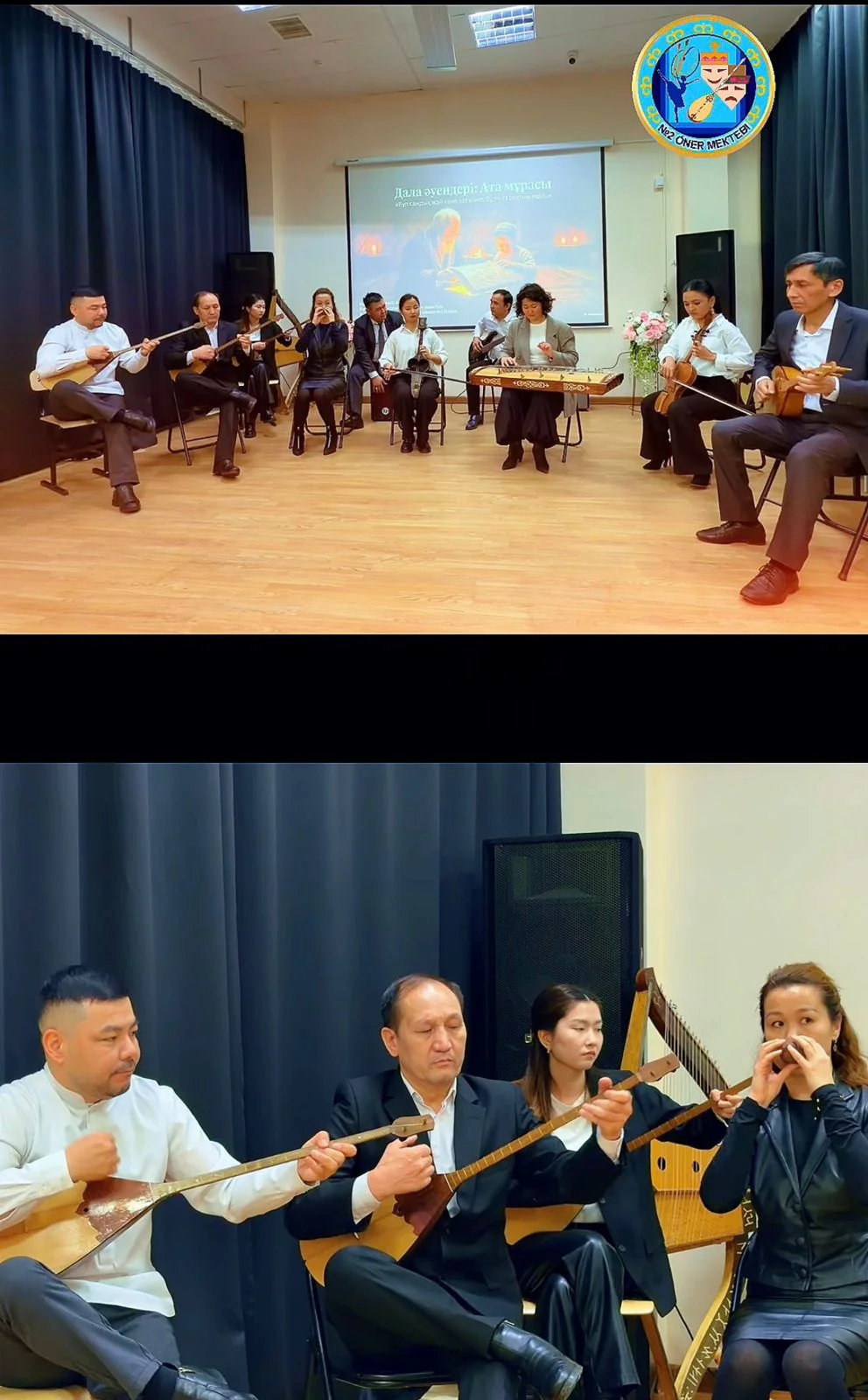 9 ақпан күні апталық іс-шаралар шеңберінде «Қазақ ұлттық аспаптар» сыныптары ұйымдастырған «Аспаптар шеруі» атты танымдық сағат өткізілді.